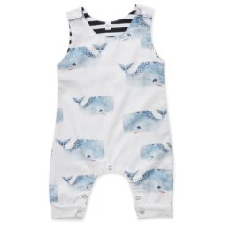 Barboteuse débardeur promenade de baleine bébé unisexe